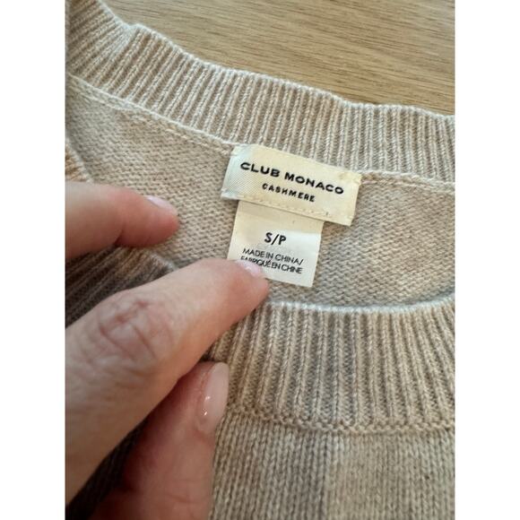 CLUB MONACO Shoshanya Cashmere self tie Sweater Size small - Picture 4 of 6